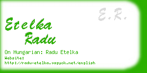 etelka radu business card